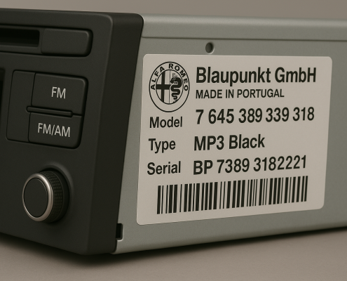 Alfa Romeo Radio Code